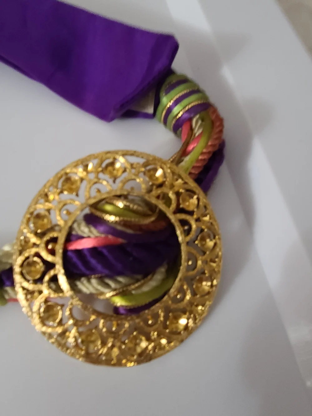 Vintage 80's Belt Adjustable Runway Estate Purple Euc